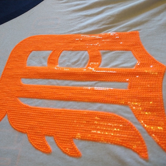 VS PINK VICTORIA SECRET SEQUIN BLING DETROIT TEE & LEGGINGS S SMALL DOG - Picture 7 of 11